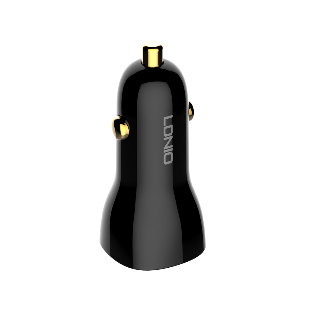 Cargador de Coche LDNIO C103 60W USB-C y USB-A con Carga Rápida