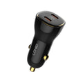 Cargador de Coche LDNIO C104 60W Dual USB-C con Carga Rápida PD + PPS