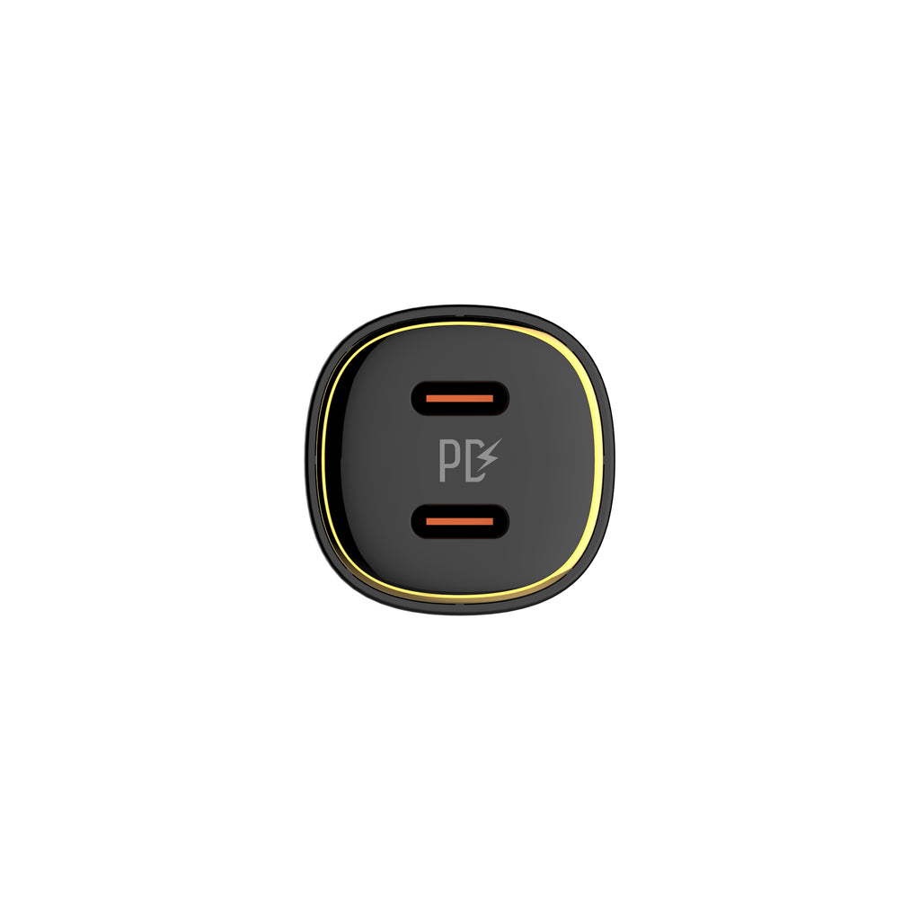 Cargador de Coche LDNIO C104 60W Dual USB-C con Carga Rápida PD + PPS