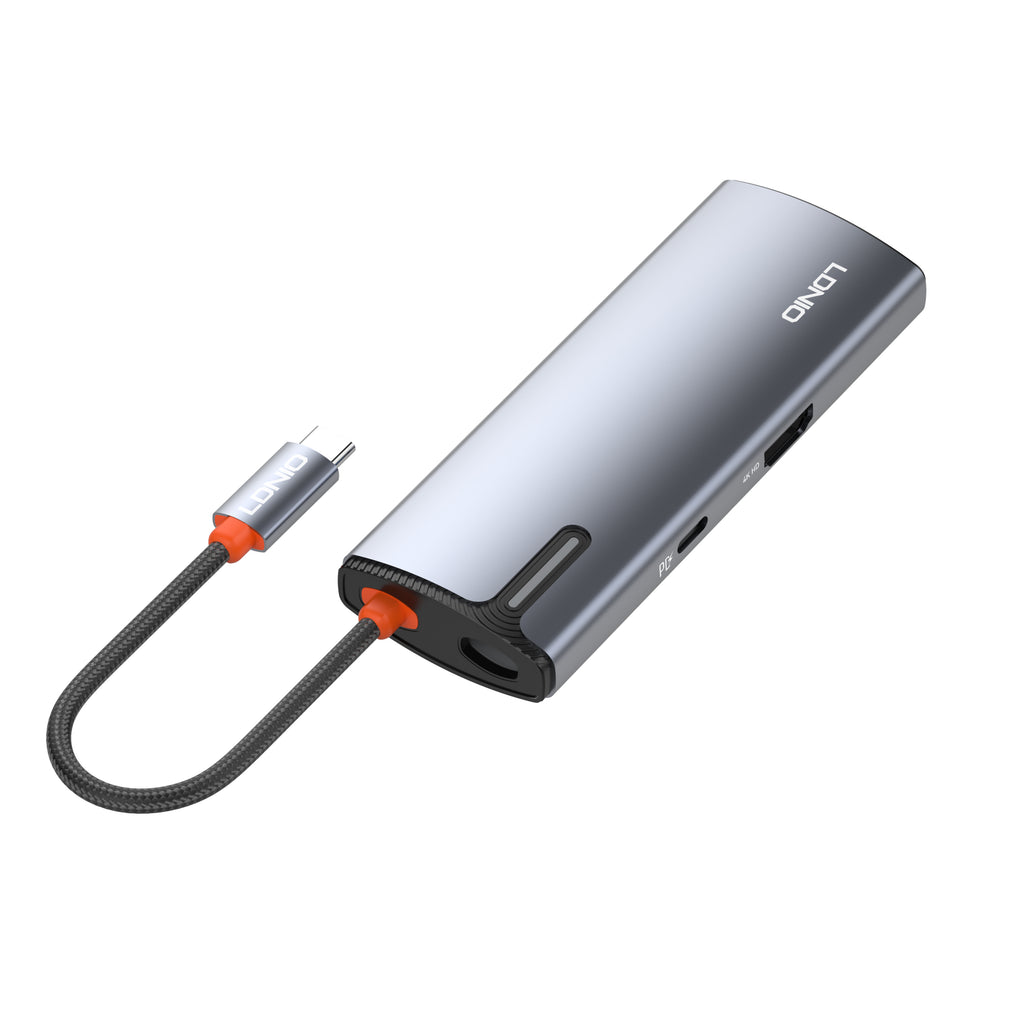 Hub USB-C LDNIO DS-16H 6 en 1 con HDMI 4K, USB 3.0 y RJ45