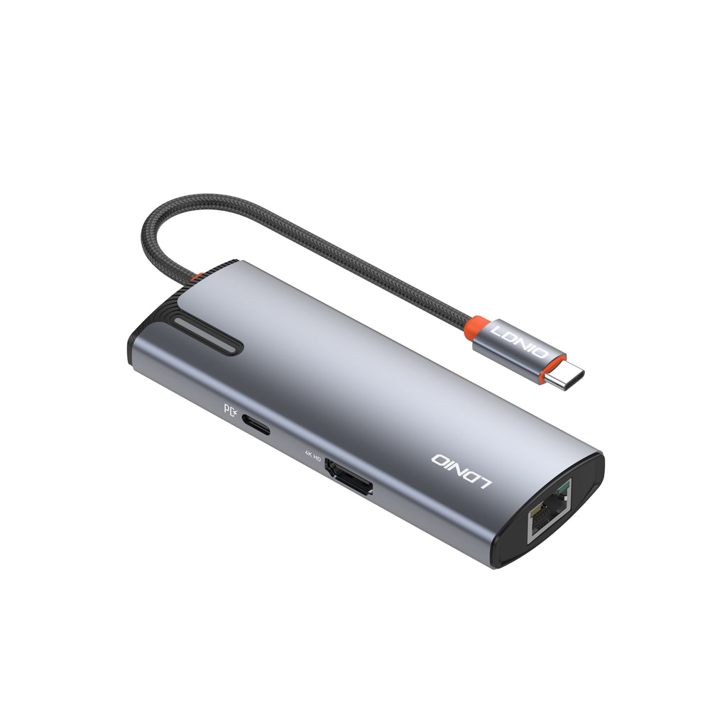 Hub USB-C LDNIO DS-16H 6 en 1 con HDMI 4K, USB 3.0 y RJ45