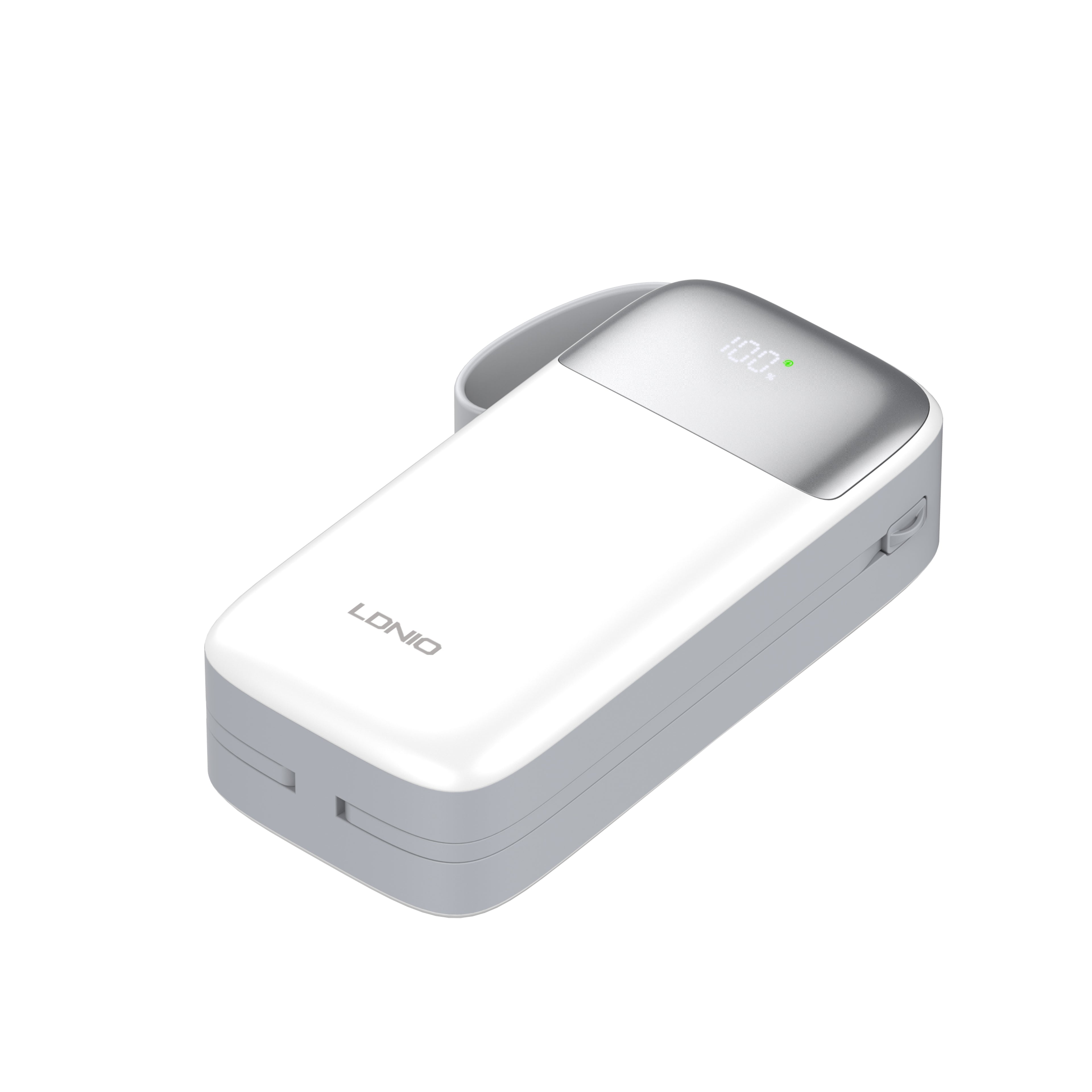 Power Bank LDNIO PQ30 30000mAh con Carga Rápida 22.5W y Cables Integrados