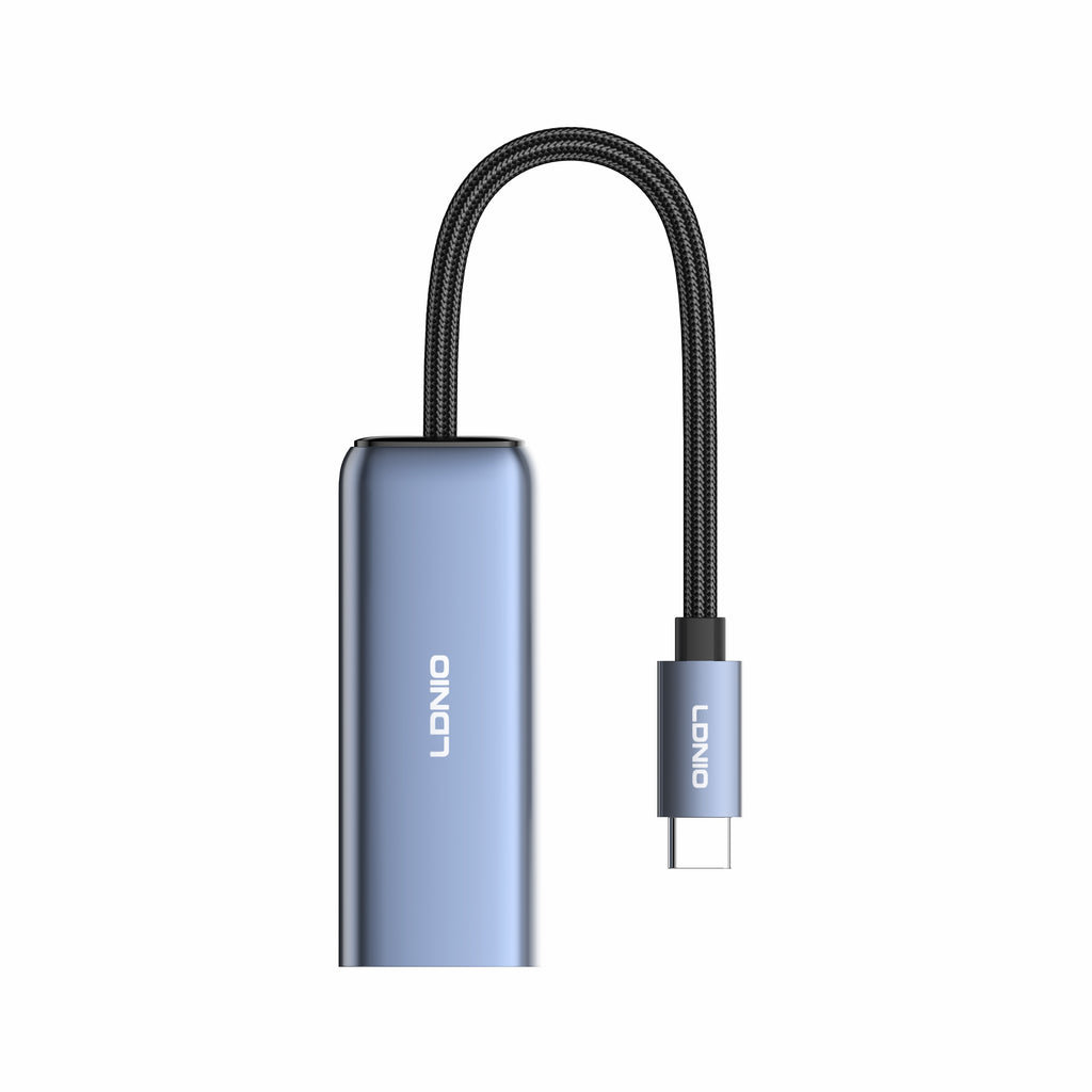 Adaptador USB-C a Ethernet Gigabit LDNIO RJ-01C RJ45 1000Mbps